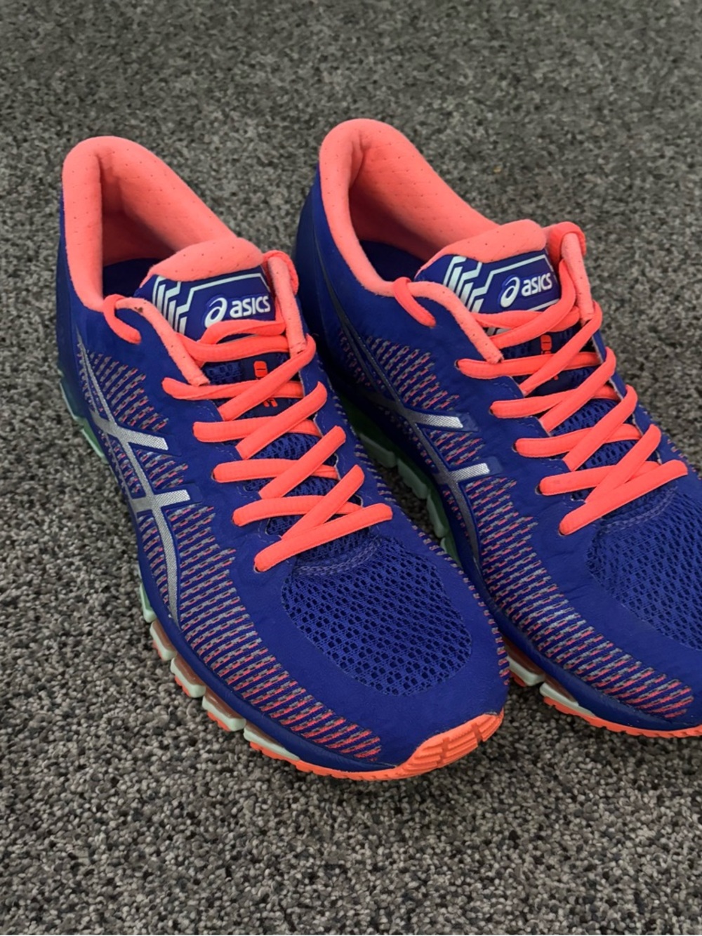 ASICS Gel Quantum 360 CM T6G6N Royal Blue and Coral Women’s Sneakers